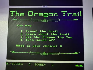 The Oregon Trail Apple // Version Screenshot