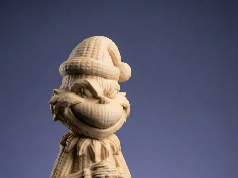 Knitted Texture Grinch - Christmas Decor