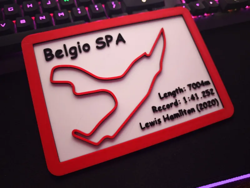 Quadretto F1 Belgio SPA