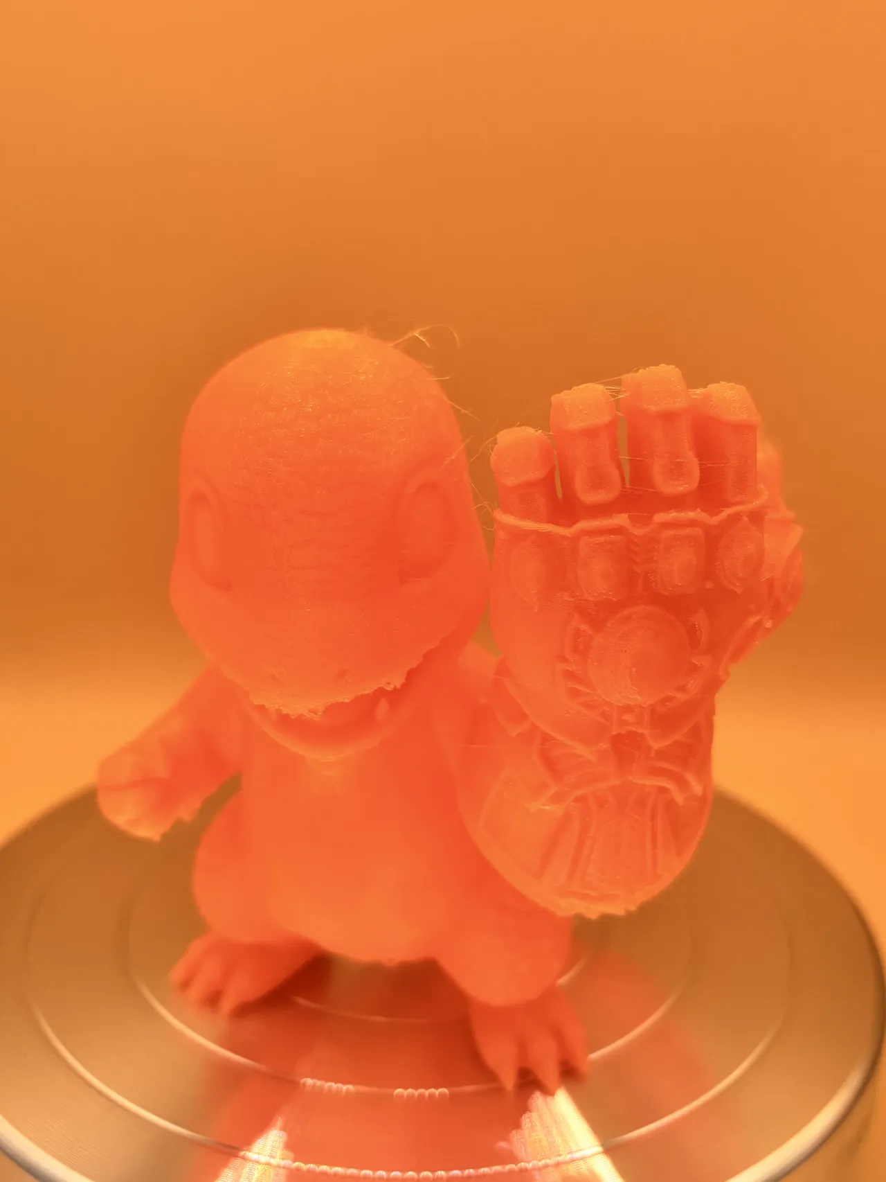 Charmander with Infinity Gauntlet - Public Domain view 2