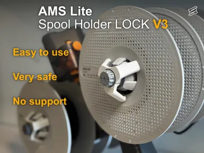AMS Lite Spool Holder Lock - V3