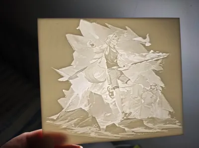 Arknights - Tequila E2 Art Single Color Lithophane Photo
