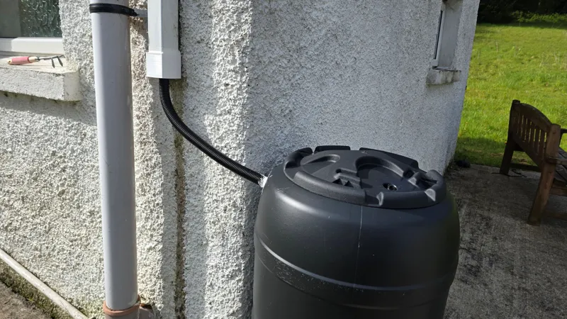 Square Drain Pipe to Water Butt Connector