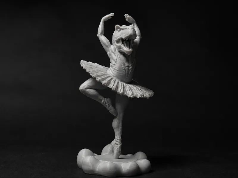 T-Rex Ballerina on a Cloud