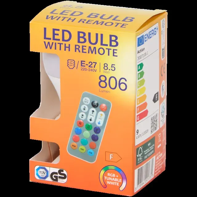 Wall mount Remote Control Action Bulb - Free 3D Print Model - MakerWorld