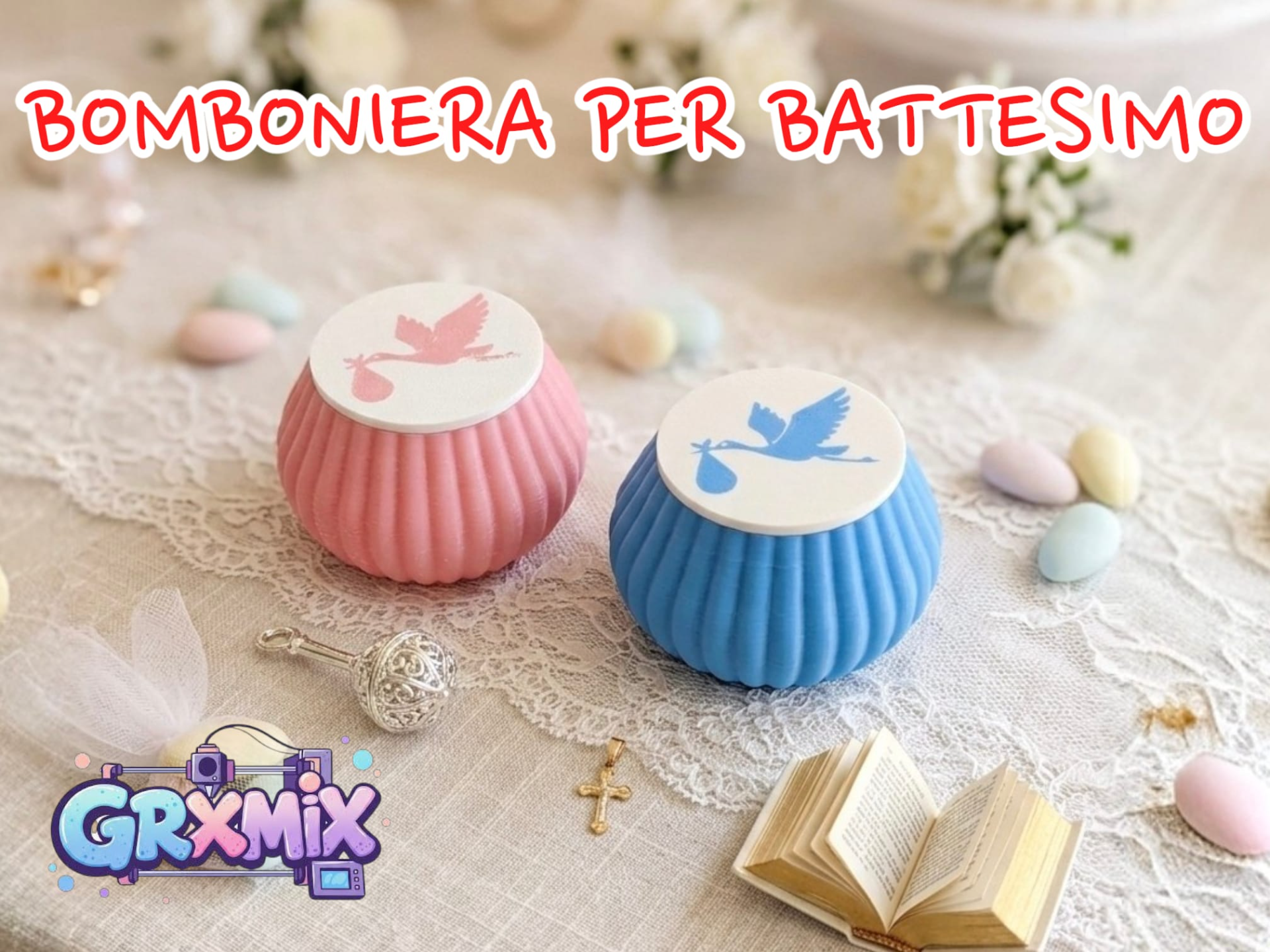 Bomboniera "Cicogna" - Battesimo & Nascita
