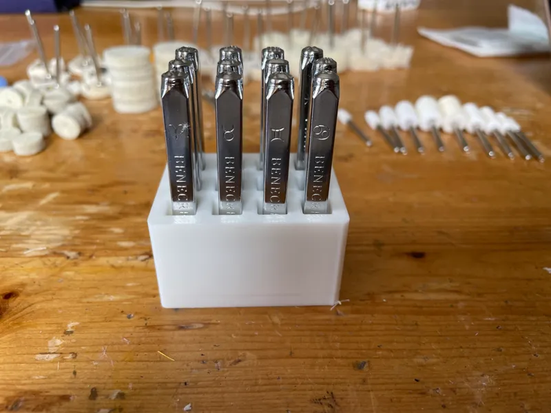 jewellery stamp holder