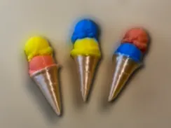 Mini Tri Color Ice Cream!