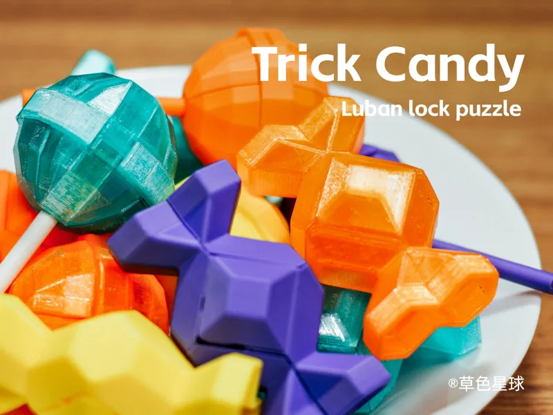 Trick Candy Luban Lock Puzzle