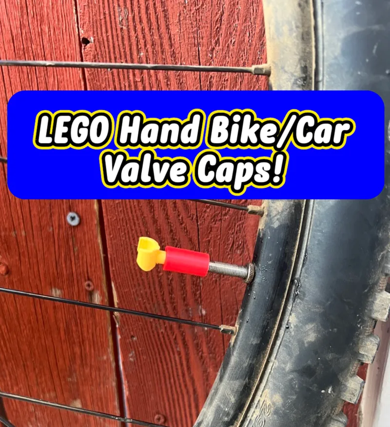 Legos Brick Man Inspired Bike/Car Valve Caps
