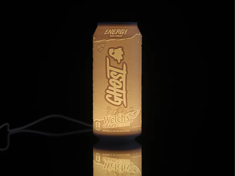 Ghost Energy Welch's Grape-Cran Lithophane