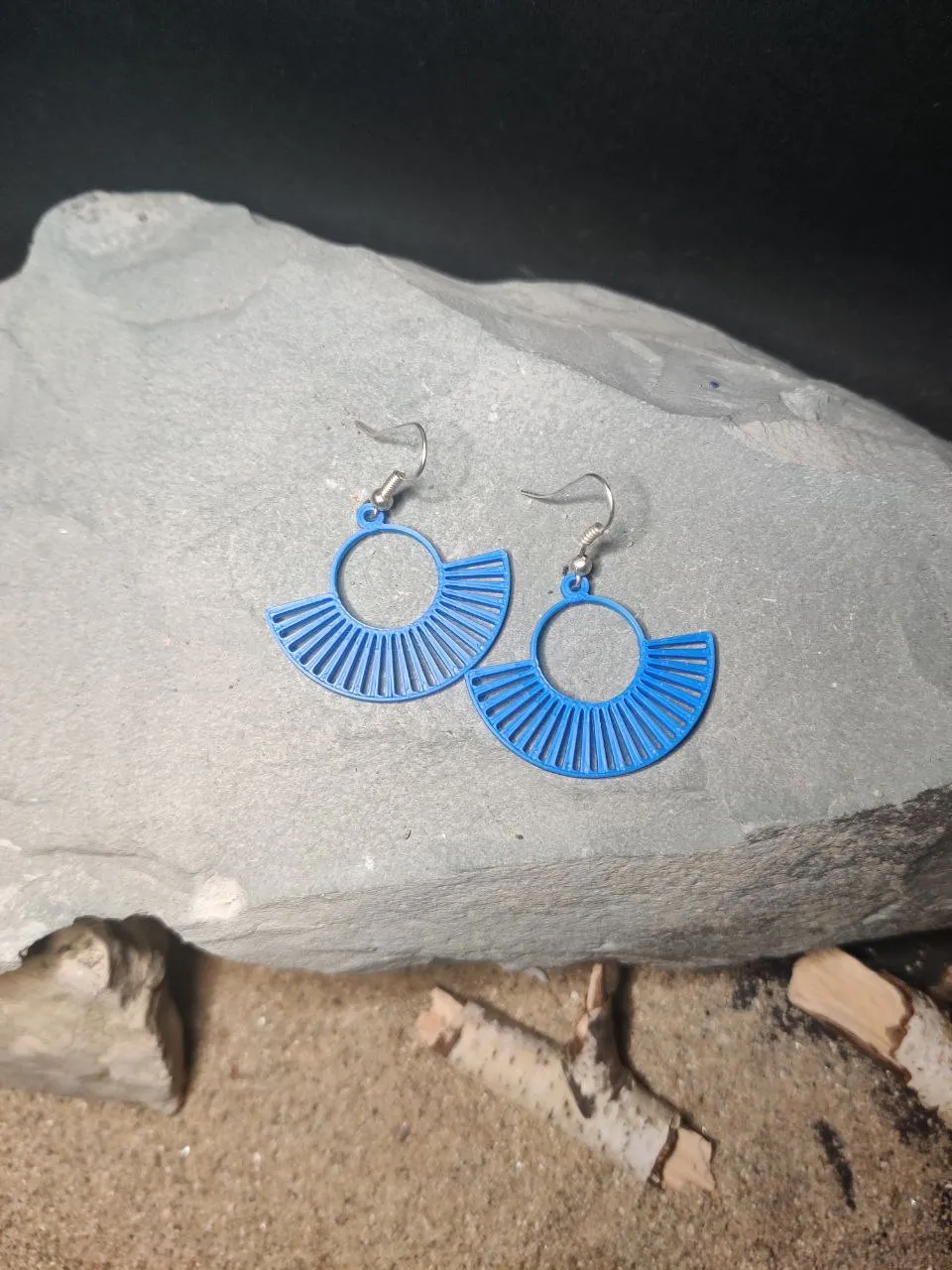 Radiant Fan Arc Earrings view 3