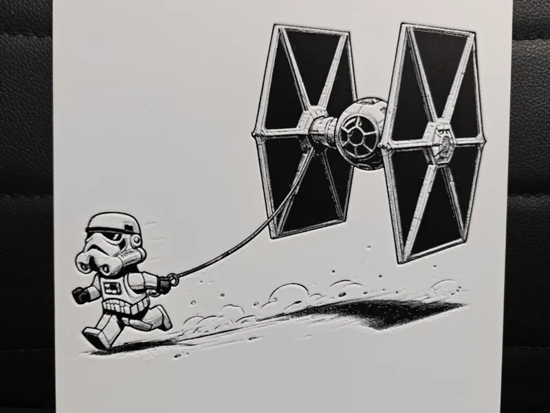 Stormtrooper and Tie Fighter