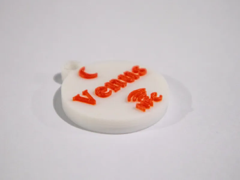 Placa mascota diseño Luna con NFC personalizable