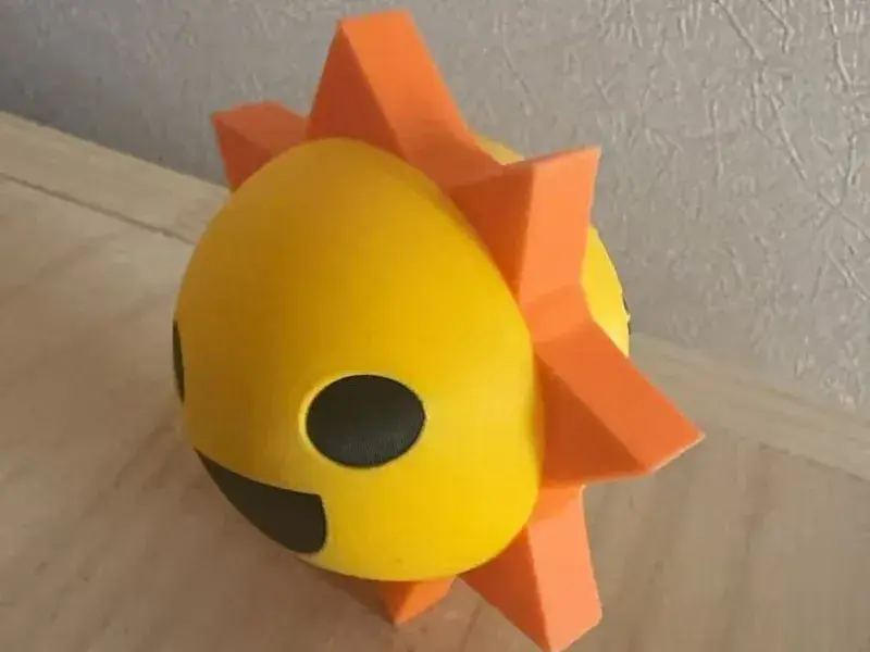 Miniatura 2 do modelo 3D 节奏盒子（Sprunki）“太阳先生(Mr. Sun)”（单色分盘打印拼装，不需要ams多色打印）