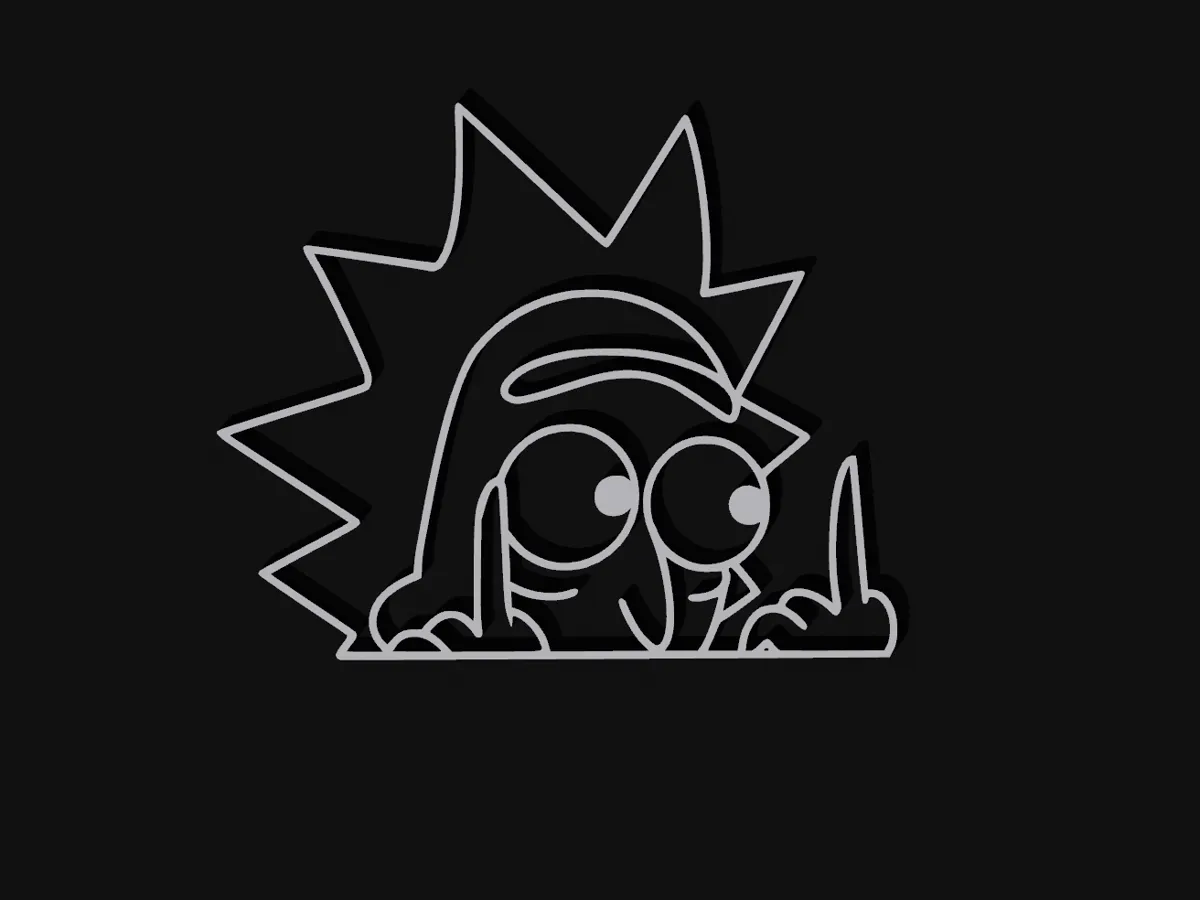 Décoration murale Rick — Rick et Morty