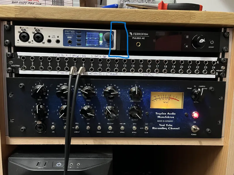 19" Half Rack Unit Connector - RME UCXII+FerroFish