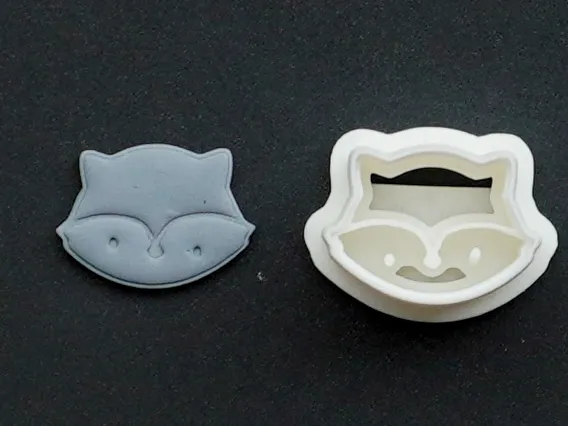 Fox Head Polymer Clay Cutter Earrings Necklaces