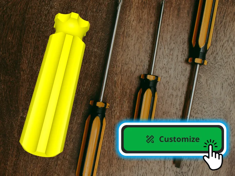 Screwdriver handle - Customizable