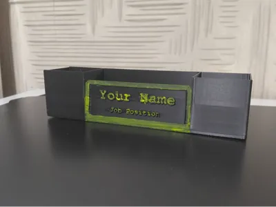 Organizer With Name Plate
