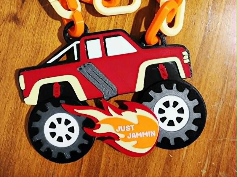 Monster Truck Hype Chain Pendant