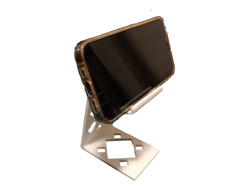 Phone stand for all phones with charging hole