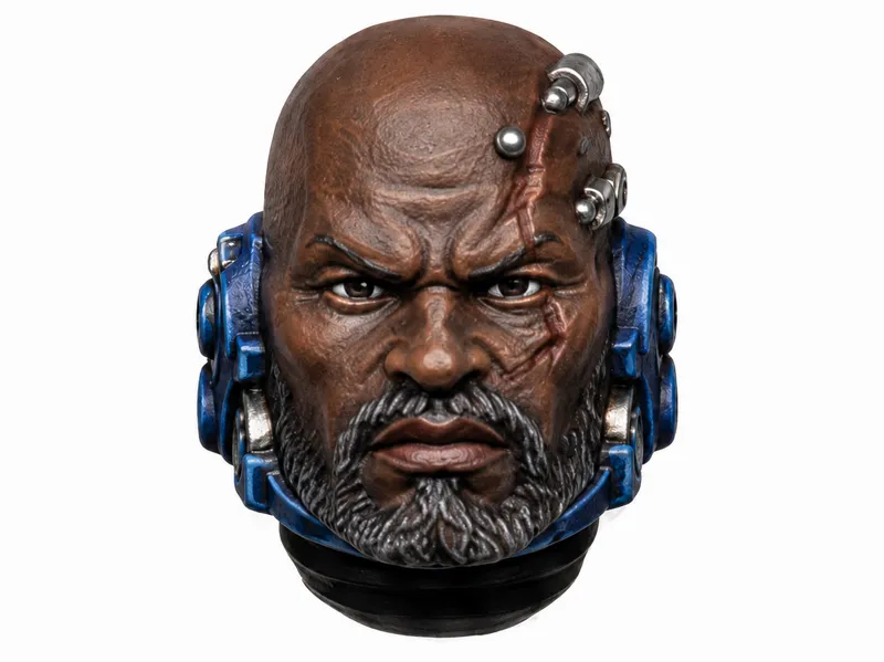 Veteran Head for Sci-Fi Miniatures