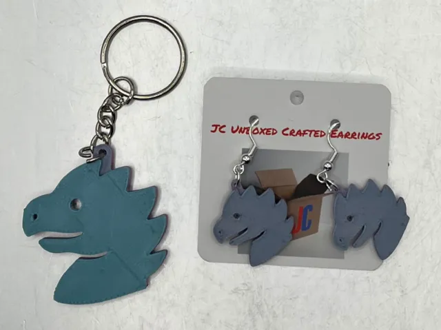Dragon Earrings or Keychain - Grid Quest
