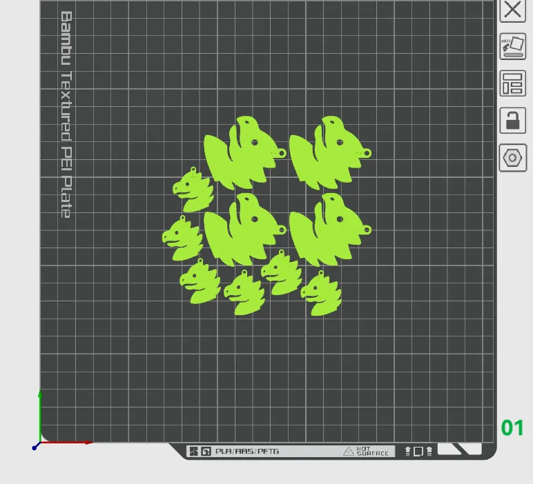 Dragon Earrings or Keychain - Grid Quest view 2