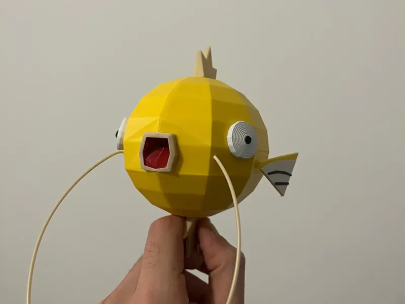 Magikarp low poly style 4 colors (NO AMS)