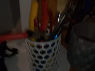 Stifte-Becher mit Sechseckform