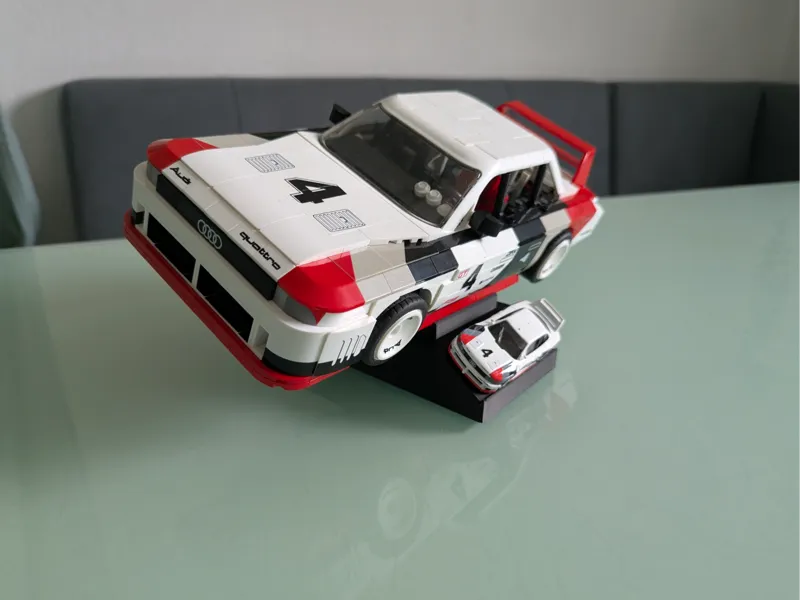 Display Stand für Klemmbaustein Auto 1:15 und 1:64
