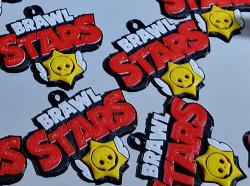 Brawl Stars Logo Keychain