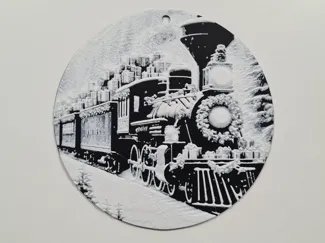 Christmas train decoration