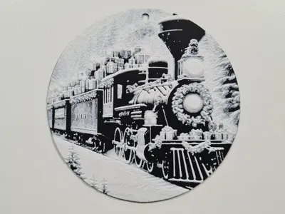 Christmas train decoration