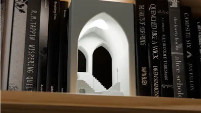 Book Nook Lamp Mystical Temple Book End Light By Abstractia Design