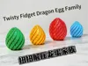Flexi Fidget Dragon Egg Family - Miniature 50x50x55