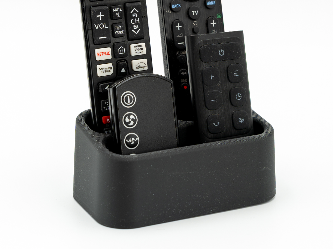 Remote Control Holder – 3 Compartment 3D model