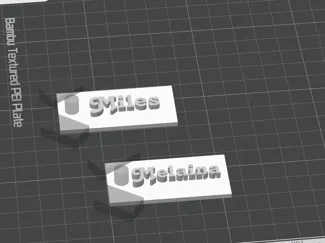 Customizable Name Tag
