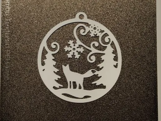 Boule de Noël loup
