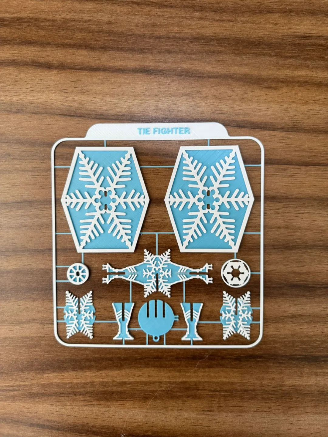 Tie Fighter snow flake kit card view 3