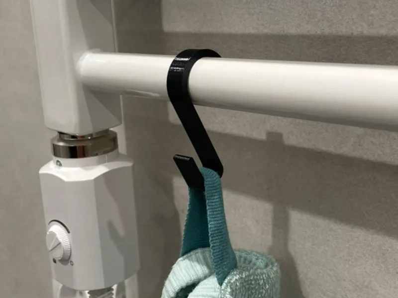 Radiator Hook for 22 mm Bathroom Heater Rails