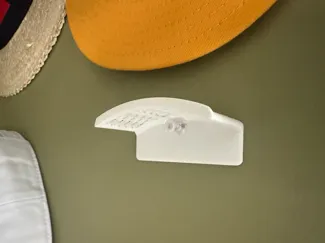 Hat Hanger - stick-on, push pin, fast, no supports