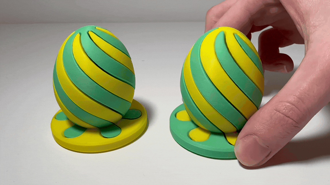 Twisted egg Spiral Easter Fidget Toy Satisfying 