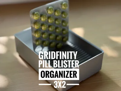 Gridfinity Pill Blister Organizer 3x2