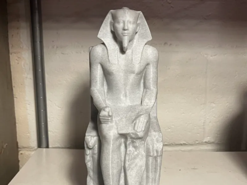 Egyptian Pharoah King Khafre with Horus Falcon