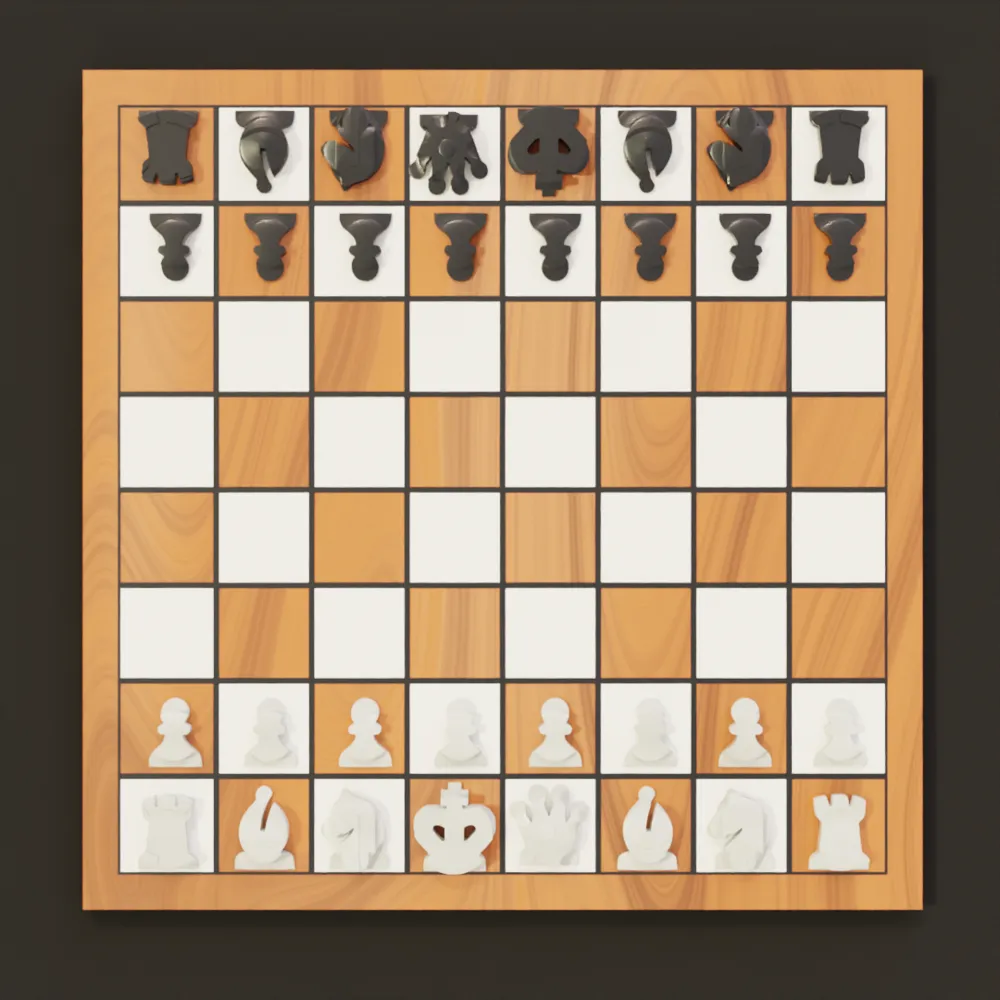 Chess piece 3d to 2d by Sunbertyv_ - MakerWorld