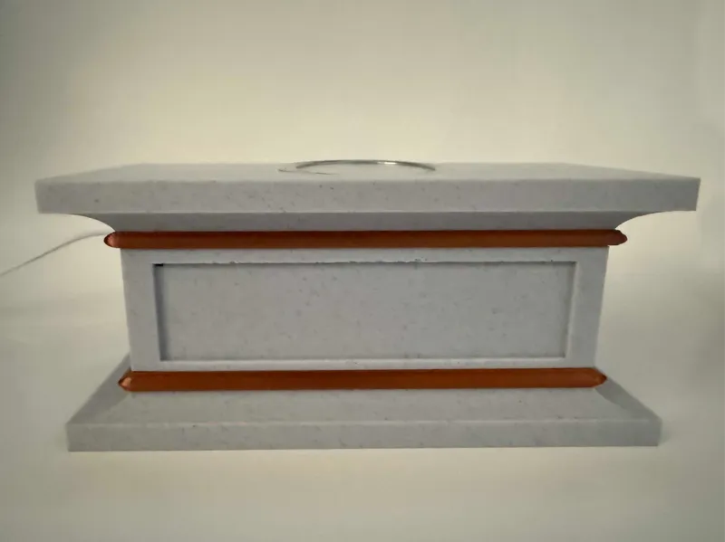 Lighted Rectangular Pedestal