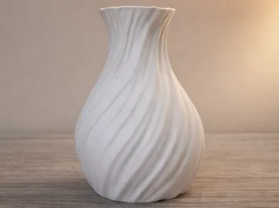 Vase torsadé