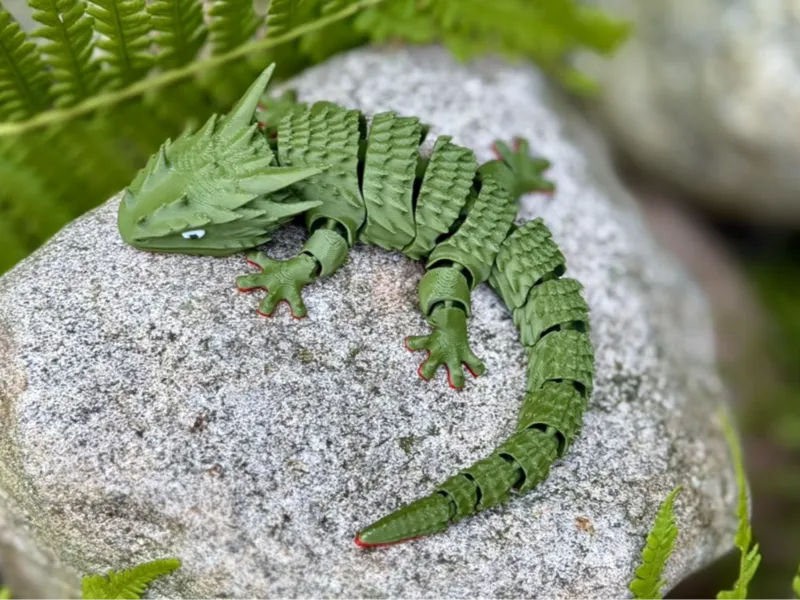 Articulated flexi lizard